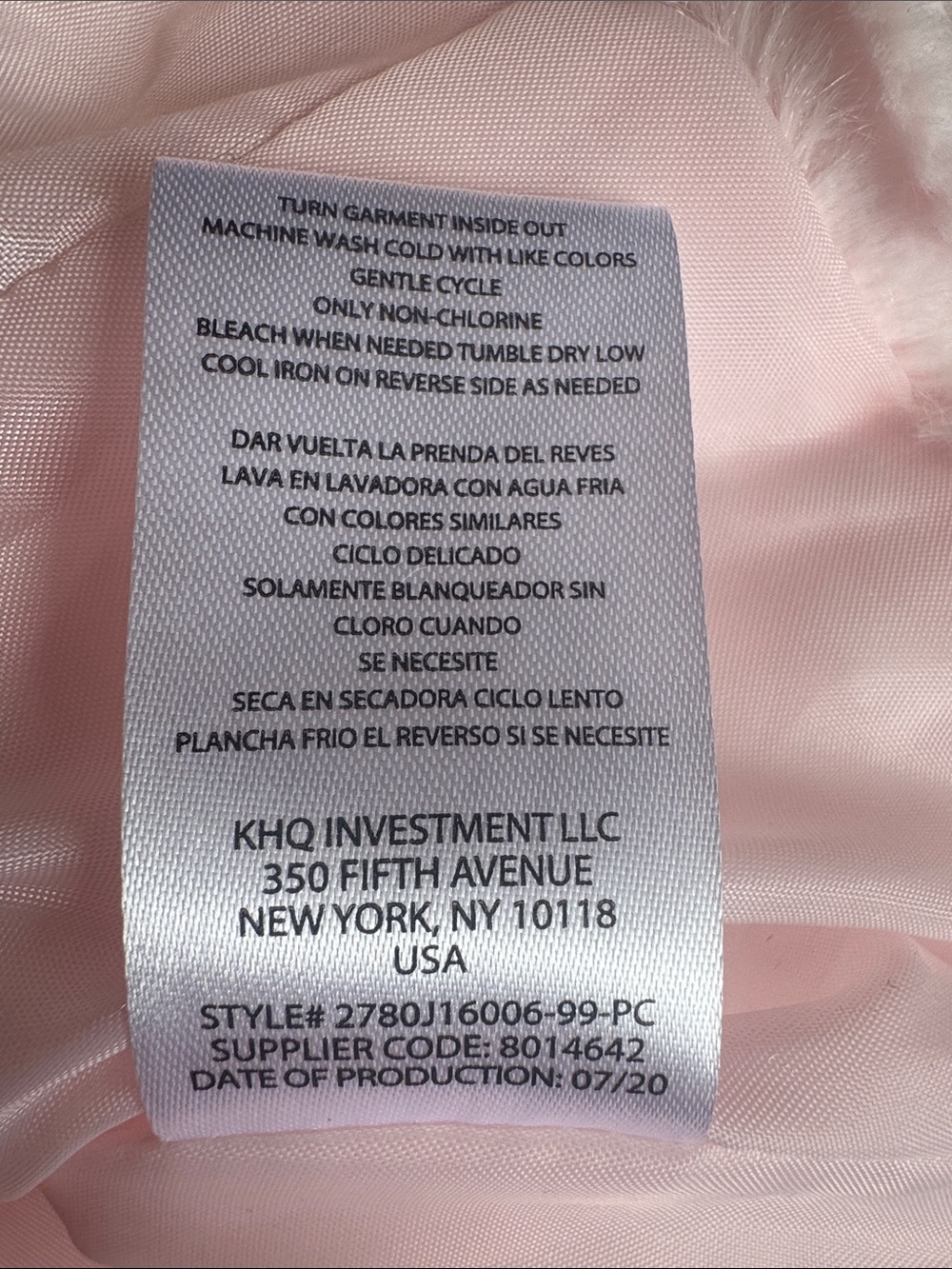 Juicy Couture Toddler Faux Fur Coat Pink Rosette Plush Glam Princess Jacket 3T - Picture 10 of 10